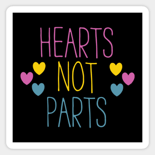 hearts not parts Sticker